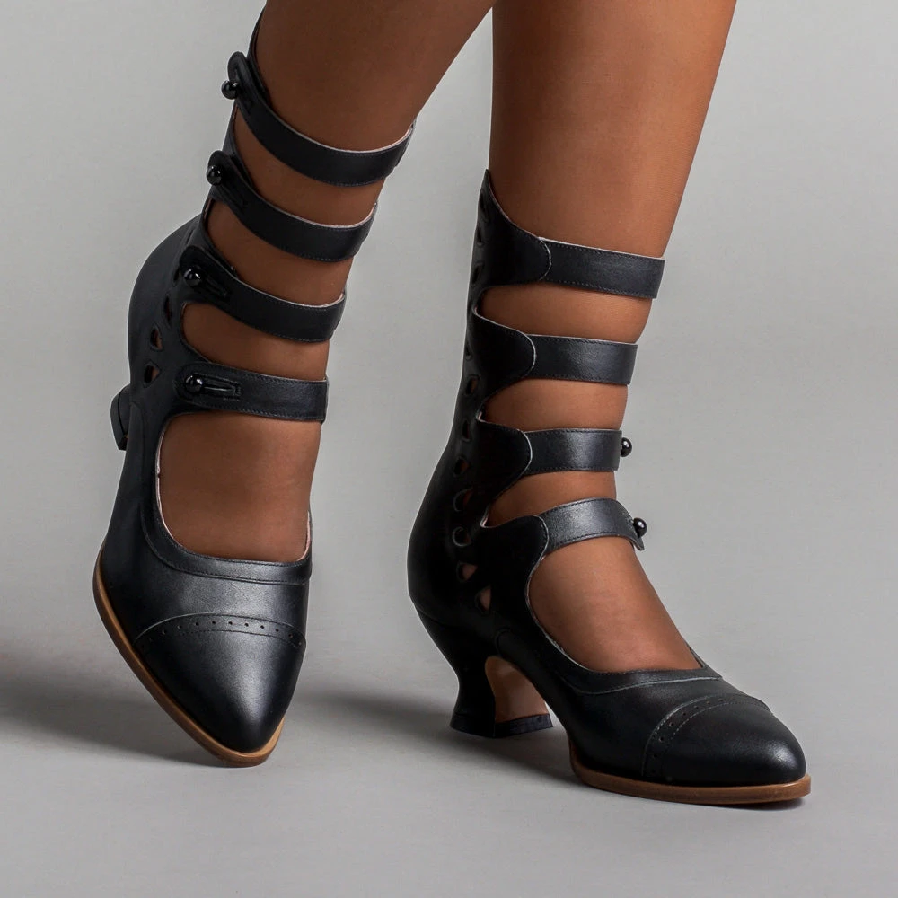 American Duchess Colette Women's Edwardian Button Boots (Black) 4 American Duchess Colette Women's Edwardian Button Boots (Black) - Image 2