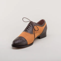 American Duchess Dandy Men's Vintage Cap Toe Oxfords (Brown/Cognac) 21 American Duchess Dandy Men's Vintage Cap Toe Oxfords (Brown/Cognac) -StrideOne Store dandy wellington cap toe oxford cognac brown 8