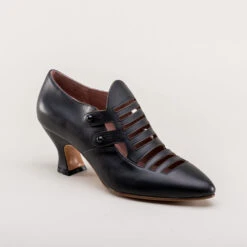 American Duchess Endora Women's Victorian Witch Shoes (Bewitching Black) 20 American Duchess Endora Women's Victorian Witch Shoes (Bewitching Black) -StrideOne Store endora 1890s witch shoes black 2