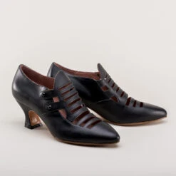 American Duchess Endora Women's Victorian Witch Shoes (Bewitching Black) 19 American Duchess Endora Women's Victorian Witch Shoes (Bewitching Black) -StrideOne Store endora 1890s witch shoes black