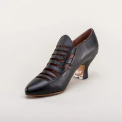 American Duchess Endora Women's Victorian Witch Shoes (Bewitching Black) 26 American Duchess Endora Women's Victorian Witch Shoes (Bewitching Black) -StrideOne Store endora 1890s witch shoes black 8