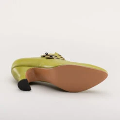 American Duchess Endora Women's Victorian Witch Shoes (Arsenic Green) -StrideOne Store endora 1890s witch shoes green 10