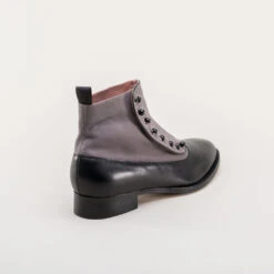 American Duchess Frederick Men's Vintage Button Boots (Grey/Black) -StrideOne Store frederick mens edwardian button boot grey black 4