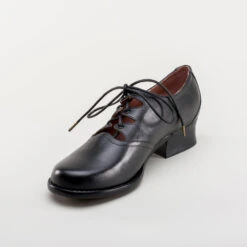 American Duchess Ghillie Vintage Lace-Up Shoes (Black) 31 American Duchess Ghillie Vintage Lace-Up Shoes (Black) -StrideOne Store ghillie 1940s shoes black 8