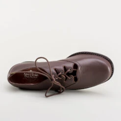 American Duchess Ghillie Vintage Lace-Up Shoes (Brown) -StrideOne Store ghillie 1940s shoes brown 11