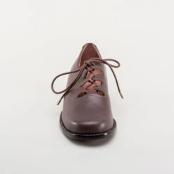 American Duchess Ghillie Vintage Lace-Up Shoes (Brown) -StrideOne Store ghillie 1940s shoes brown 9