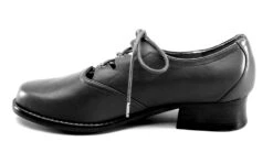 American Duchess Ghillie Vintage Lace-Up Shoes (Brown) -StrideOne Store ghillie 1940s shoes brown label no display