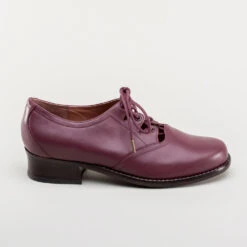 American Duchess Ghillie Vintage Lace-Up Shoes (Merlot) -StrideOne Store ghillie 1940s shoes merlot 3