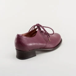 American Duchess Ghillie Vintage Lace-Up Shoes (Merlot) -StrideOne Store ghillie 1940s shoes merlot 4