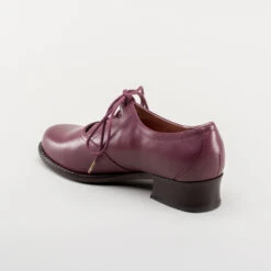 American Duchess Ghillie Vintage Lace-Up Shoes (Merlot) -StrideOne Store ghillie 1940s shoes merlot 6