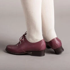 American Duchess Ghillie Vintage Lace-Up Shoes (Merlot) -StrideOne Store ghillie 1940s shoes merlot of 3