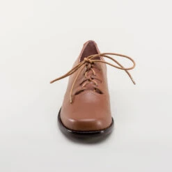 American Duchess Ghillie Vintage Lace-Up Shoes (Tan) -StrideOne Store ghillie 1940s shoes tan 9