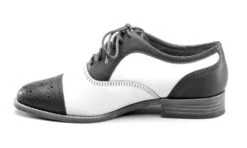 American Duchess Gladys Women's Vintage Cap Toe Oxfords (Blue/White) 31 American Duchess Gladys Women's Vintage Cap Toe Oxfords (Blue/White) -StrideOne Store gladys vintage cap toe oxford dandy wellington blue white label no display