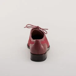 American Duchess Gladys Women's Vintage Cap Toe Oxfords (Oxblood) 25 American Duchess Gladys Women's Vintage Cap Toe Oxfords (Oxblood) -StrideOne Store gladys vintage cap toe oxford dandy wellington oxblood 5