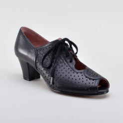 American Duchess Jenny Women’s Vintage Oxfords (Black) -StrideOne Store jenny black 2023 shopify2