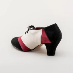 American Duchess Karolina Women's Retro Oxfords (Black/Oxblood/Ivory) -StrideOne Store karolina vintage oxfords black oxblood ivory 6