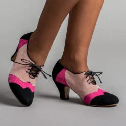 StrideOne Store -StrideOne Store karolina vintage oxfords black pink of
