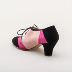 American Duchess Karolina Women's Retro Oxfords (Pink/Black) -StrideOne Store karolina vintage oxfords black pink w 6