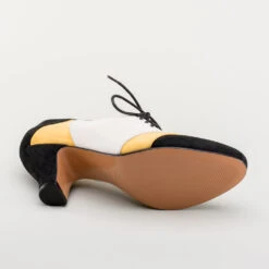 American Duchess Karolina Women's Retro Oxfords (Black/Yellow/Ivory) 29 American Duchess Karolina Women's Retro Oxfords (Black/Yellow/Ivory) -StrideOne Store karolina vintage oxfords black yellow ivory 10