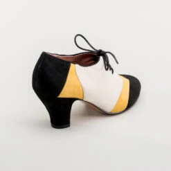 American Duchess Karolina Women's Retro Oxfords (Black/Yellow/Ivory) 23 American Duchess Karolina Women's Retro Oxfords (Black/Yellow/Ivory) -StrideOne Store karolina vintage oxfords black yellow ivory 4