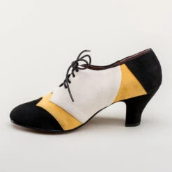 American Duchess Karolina Women's Retro Oxfords (Black/Yellow/Ivory) 26 American Duchess Karolina Women's Retro Oxfords (Black/Yellow/Ivory) -StrideOne Store karolina vintage oxfords black yellow ivory 7