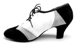 American Duchess Karolina Women's Retro Oxfords (Black/Yellow/Ivory) 31 American Duchess Karolina Women's Retro Oxfords (Black/Yellow/Ivory) -StrideOne Store karolina vintage oxfords black yellow ivory label no display