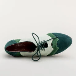 American Duchess Karolina Women's Retro Oxfords (Green) -StrideOne Store karolina vintage oxfords green 11
