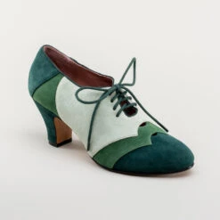 American Duchess Karolina Women's Retro Oxfords (Green) -StrideOne Store karolina vintage oxfords green 2
