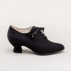 American Duchess Kedwardian Women's Sporting Oxfords (Black) -StrideOne Store kedwardian vintage tennis shoes black 3