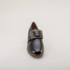 American Duchess Kensington Women's 18th Century Leather Shoes (Black) 25 American Duchess Kensington Women's 18th Century Leather Shoes (Black) -StrideOne Store kensington 18th century shoes black 10