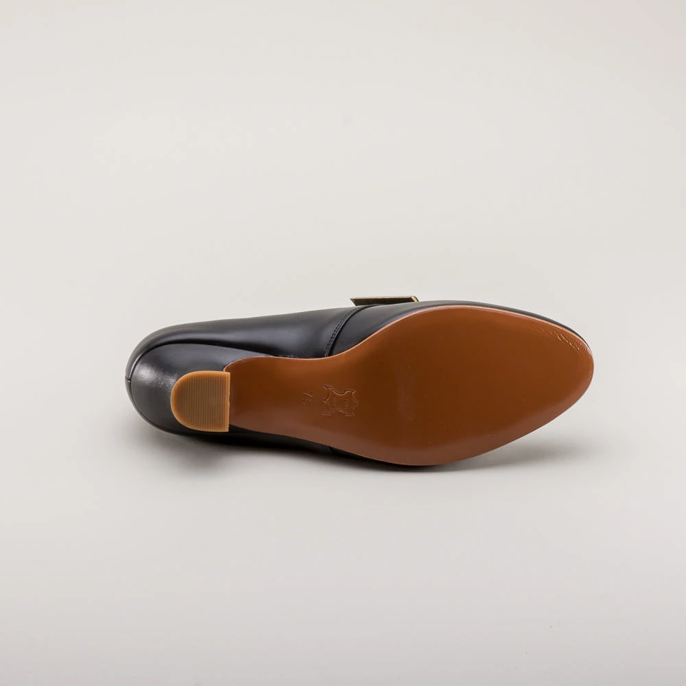 American Duchess Kensington Women's 18th Century Leather Shoes (Black) 14 American Duchess Kensington Women's 18th Century Leather Shoes (Black) - Image 12