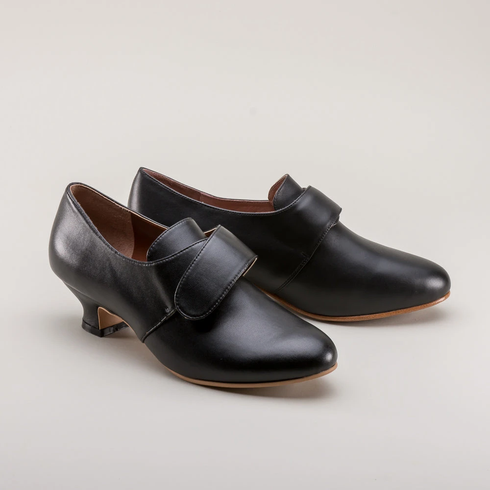 American Duchess Kensington Women's 18th Century Leather Shoes (Black) 5 American Duchess Kensington Women's 18th Century Leather Shoes (Black) - Image 3