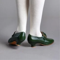 American Duchess Kensington Women's 18th Century Leather Shoes (Forest Green) 22 American Duchess Kensington Women's 18th Century Leather Shoes (Forest Green) -StrideOne Store kensington green 2023 shopify 2