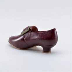 American Duchess Kensington Women's 18th Century Leather Shoes (Bordeaux) -StrideOne Store kensington oxblood 2023 shopify 13