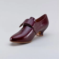 American Duchess Kensington Women's 18th Century Leather Shoes (Bordeaux) -StrideOne Store kensington oxblood 2023 shopify 18