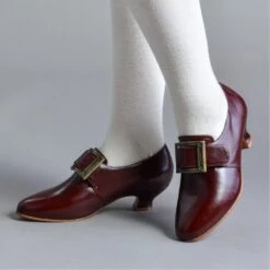 American Duchess Kensington Women's 18th Century Leather Shoes (Bordeaux) -StrideOne Store kensington oxblood 2023 shopify 1 753942d0 67ad 4de1 b110 e101e81c3b5d