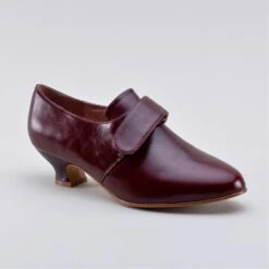 American Duchess Kensington Women's 18th Century Leather Shoes (Bordeaux) -StrideOne Store kensington oxblood 2023 shopify 8