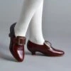 American Duchess Kensington Women's 18th Century Leather Shoes (Bordeaux) -StrideOne Store kensington oxblood 2023 shopify f58d828a deab 4b9e 90bd 2309783ad438