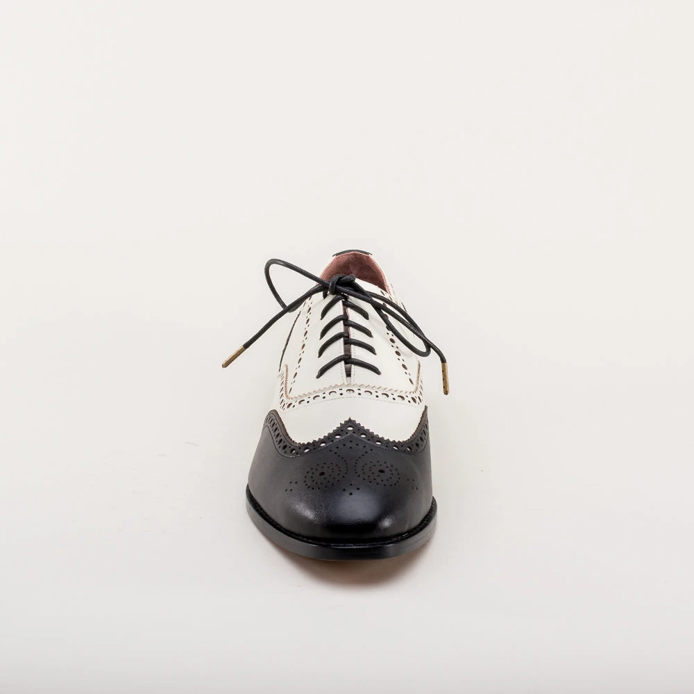 American Duchess Lawrence Men's Vintage Spectator Shoes (Black/Ivory) 10 American Duchess Lawrence Men's Vintage Spectator Shoes (Black/Ivory) - Image 9