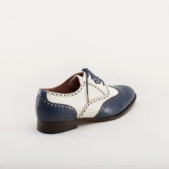 American Duchess Lawrence Men's Vintage Spectator Shoes (Navy/Ivory) 16 American Duchess Lawrence Men's Vintage Spectator Shoes (Navy/Ivory) -StrideOne Store lawrence mens vintage spectator oxfords navy ivory 4
