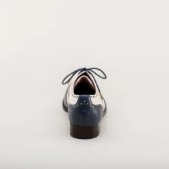 American Duchess Lawrence Men's Vintage Spectator Shoes (Navy/Ivory) 17 American Duchess Lawrence Men's Vintage Spectator Shoes (Navy/Ivory) -StrideOne Store lawrence mens vintage spectator oxfords navy ivory 5