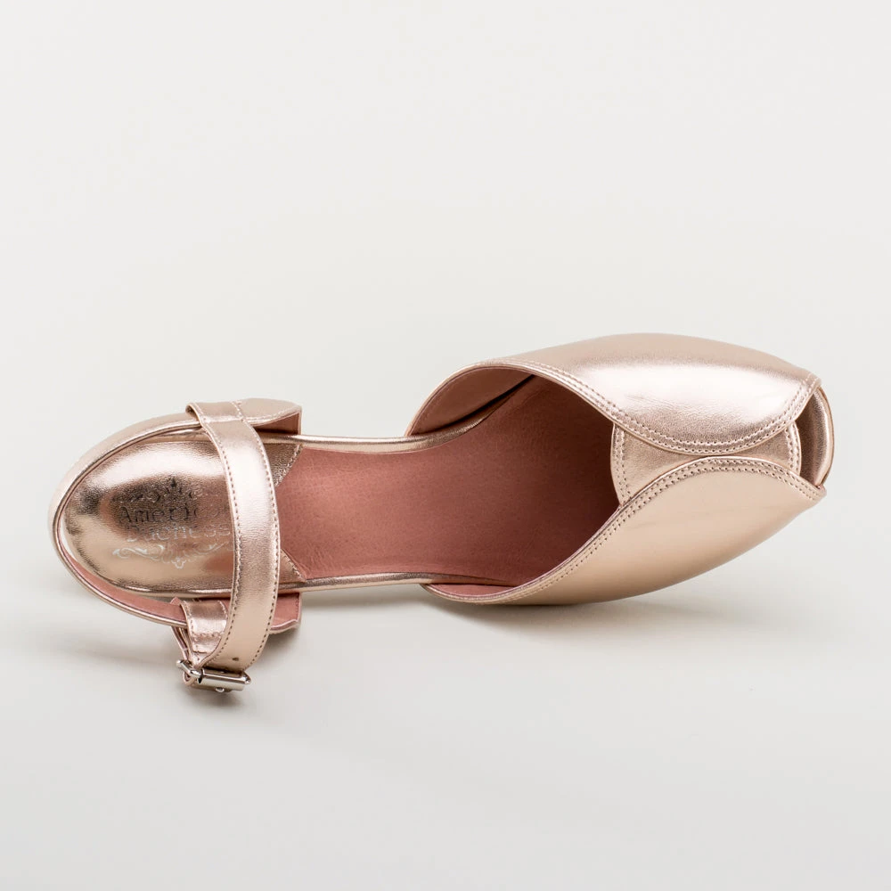 American Duchess Lido Women's Vintage Sandals (Champagne) 16 American Duchess Lido Women's Vintage Sandals (Champagne) - Image 14