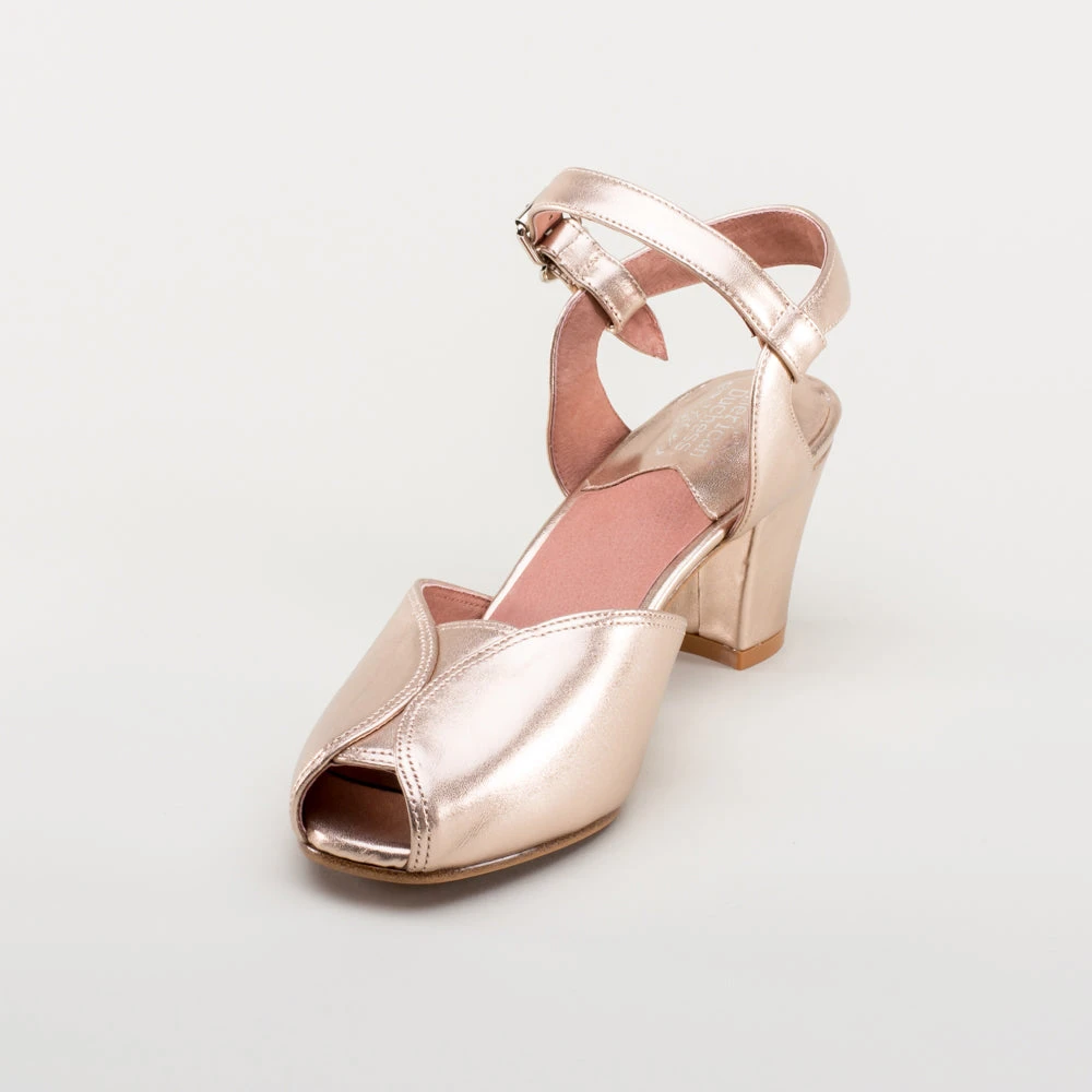 American Duchess Lido Women's Vintage Sandals (Champagne) 13 American Duchess Lido Women's Vintage Sandals (Champagne) - Image 11