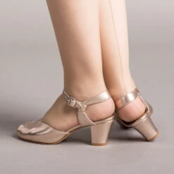 American Duchess Lido Women's Vintage Sandals (Champagne) 19 American Duchess Lido Women's Vintage Sandals (Champagne) -StrideOne Store lido vintage sandals champagne of 3