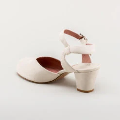 American Duchess Lido Women's Vintage Sandals (Ivory) -StrideOne Store lido vintage sandals ivory 6