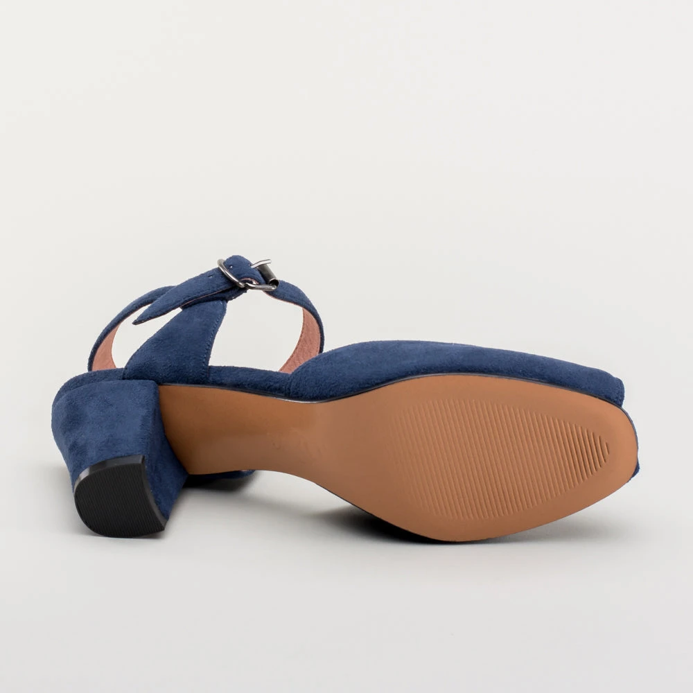 American Duchess Lido Women's Vintage Sandals (Navy) 15 American Duchess Lido Women's Vintage Sandals (Navy) - Image 13
