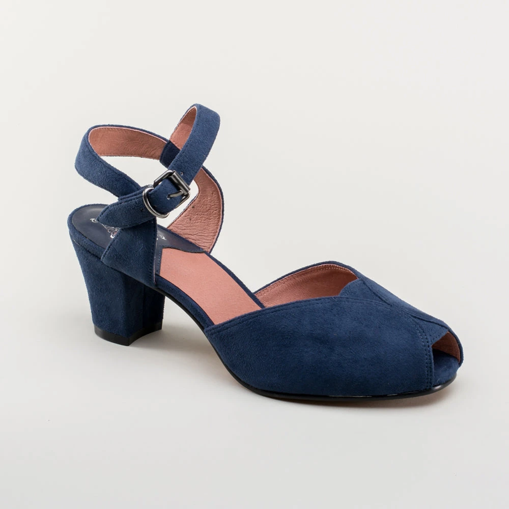 American Duchess Lido Women's Vintage Sandals (Navy) 7 American Duchess Lido Women's Vintage Sandals (Navy) - Image 5