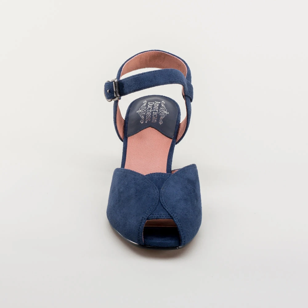 American Duchess Lido Women's Vintage Sandals (Navy) 14 American Duchess Lido Women's Vintage Sandals (Navy) - Image 12
