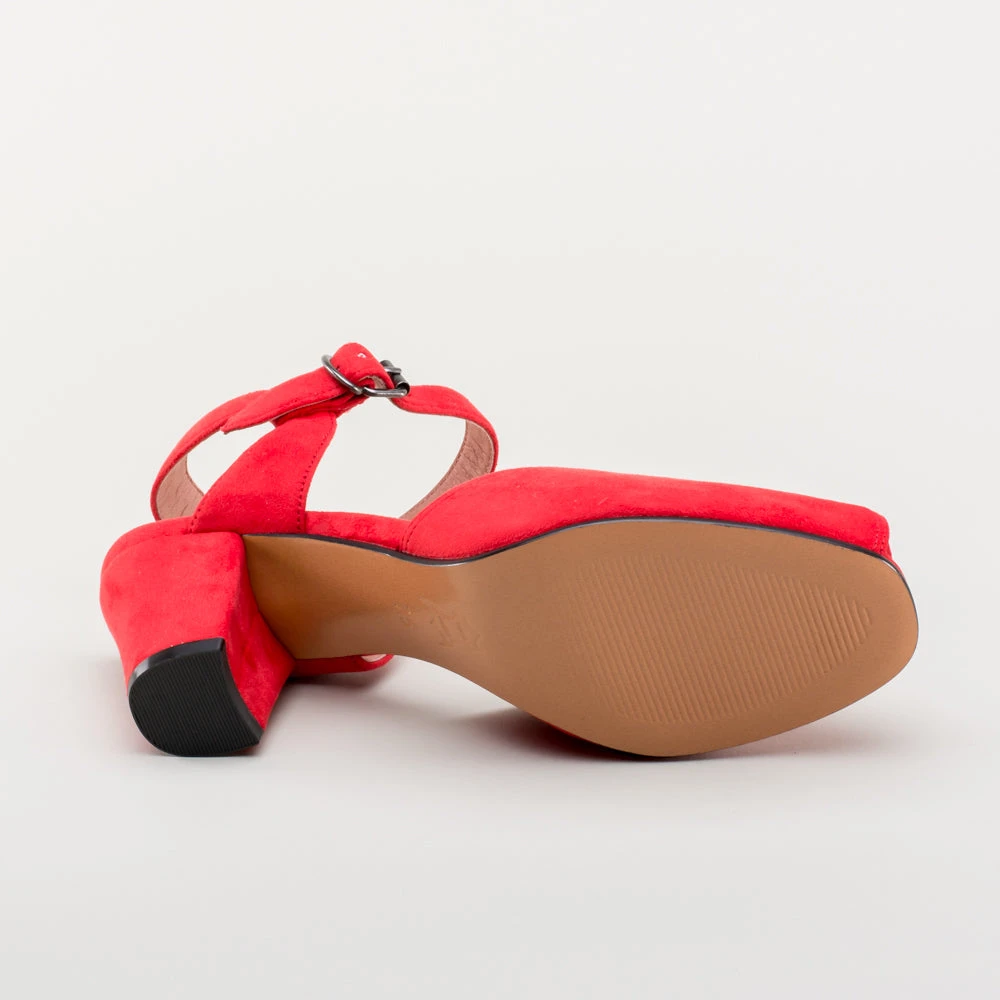 American Duchess Lido Women's Vintage Sandals (Red) 15 American Duchess Lido Women's Vintage Sandals (Red) - Image 13