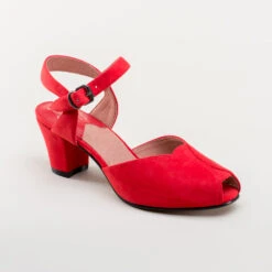 American Duchess Lido Women's Vintage Sandals (Red) 21 American Duchess Lido Women's Vintage Sandals (Red) -StrideOne Store lido vintage sandals red 2